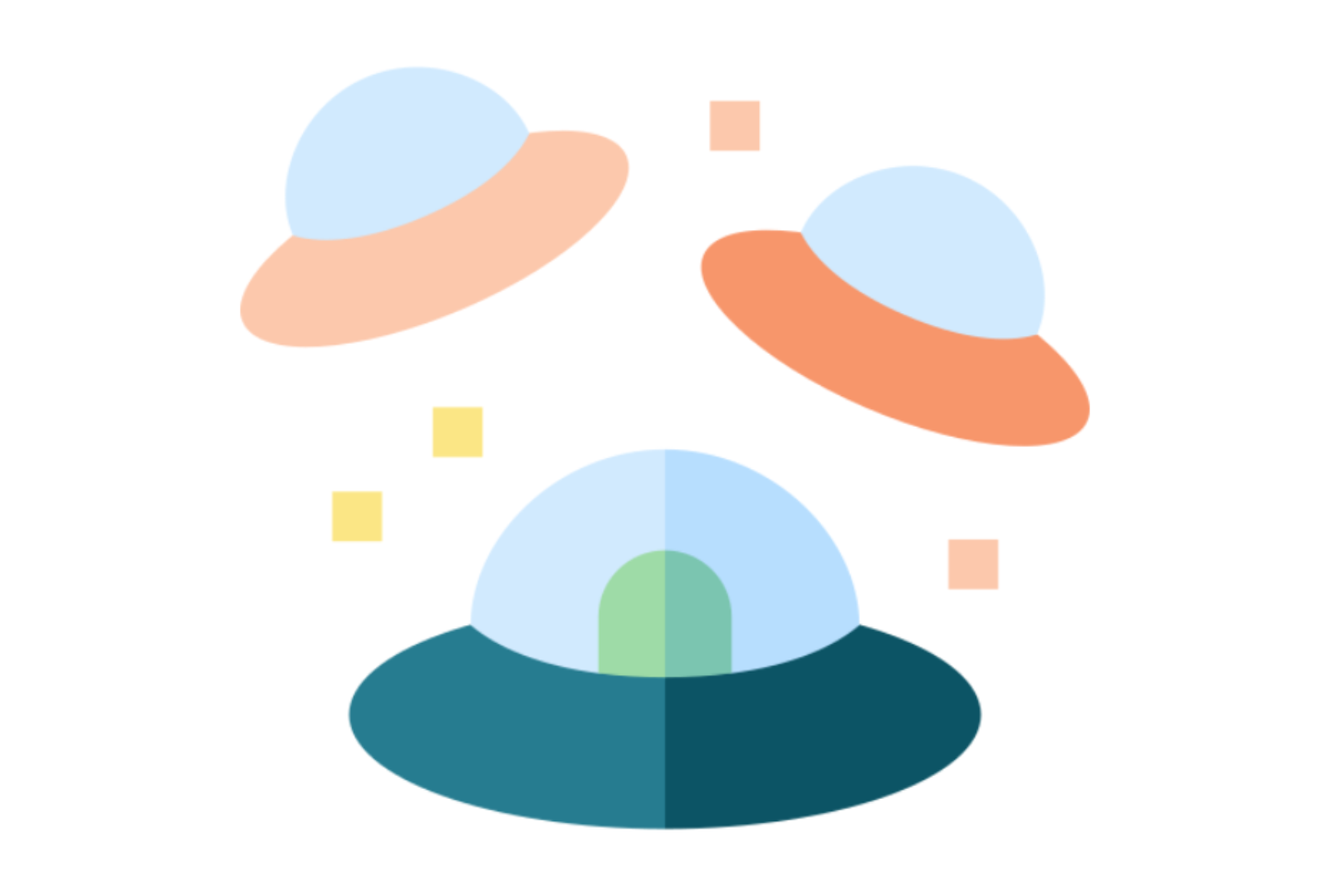 three ufos